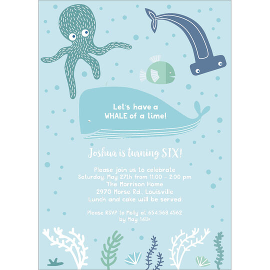 Under The Sea Invitations